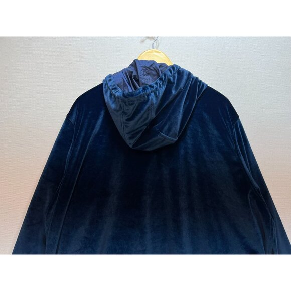 CS Signature Women's Full Zip Hooded Jacket Long Sleeve Size 3X Blue Stretch - Picture 9 of 12